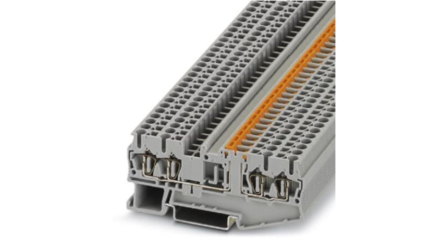 Phoenix Contact ST 2.5-QUATTRO-MT TMR Series Grey Disconnect Terminal Block, 0.08 → 4mm²