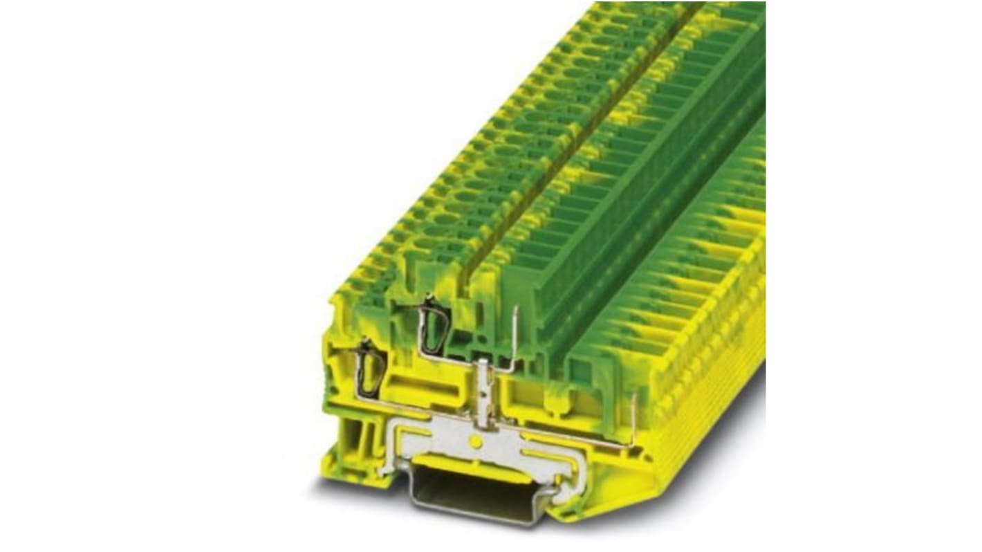 Phoenix Contact STTB 2.5/2P-PE SO Series Double Level Terminal Block, 0.08 → 4mm², Plug In Termination