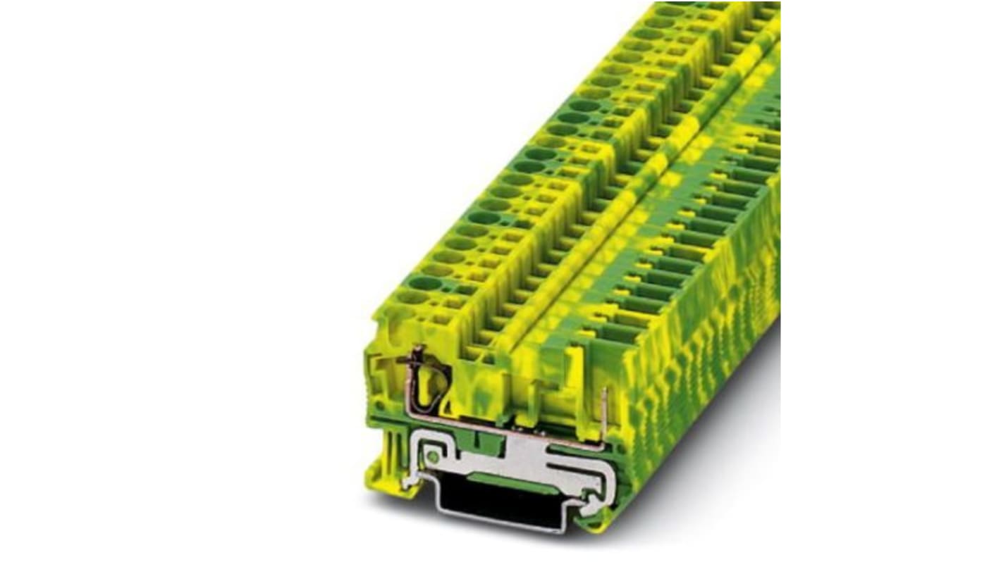 Phoenix Contact ST 4/ 1P-PE Series DIN Rail Terminal Block, 0.08 → 6mm², Plug In Termination