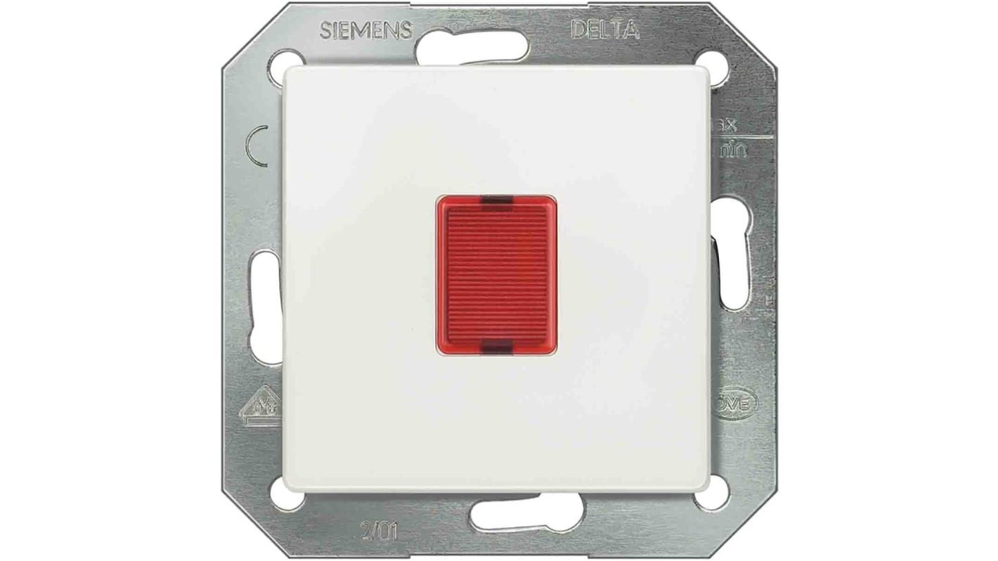 Presa elettrica, Siemens 5TD2813, 16A, 1 modulo, Bianco In interni, Montaggio superficiale