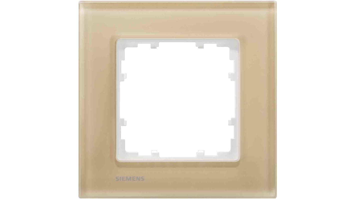 Siemens White 1 Gang Frame