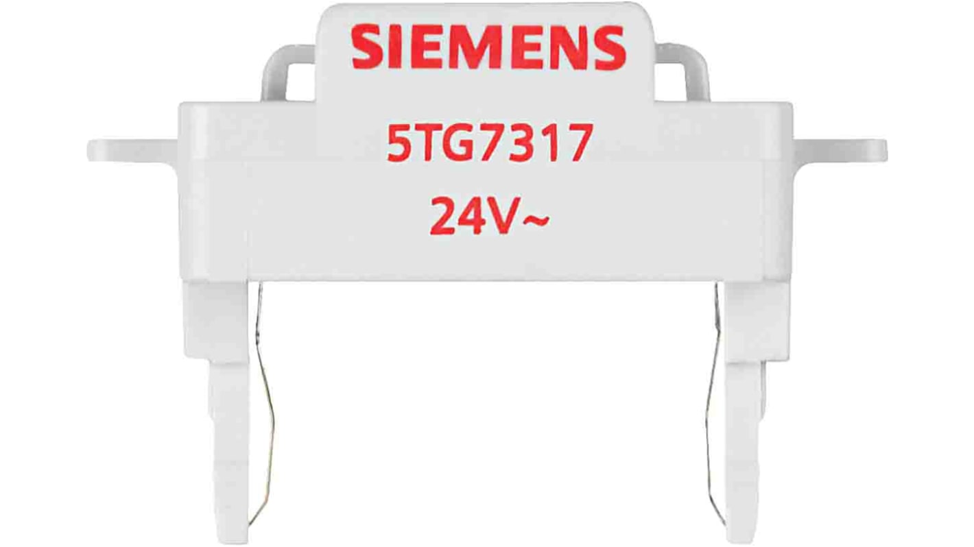 Interruptor de Botón Pulsador Siemens, 24V, iluminado