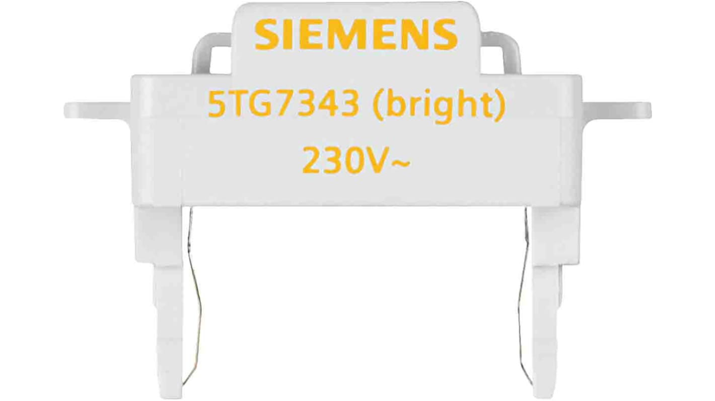 Interrruptor Botón Pulsador, Naranja, Montaje Panel, Siemens 5TG7343