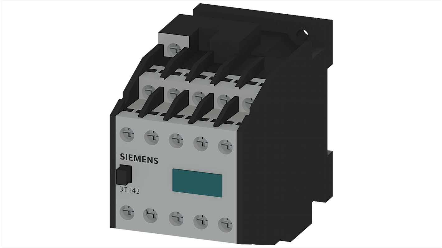 Siemens SIRIUS Leistungsschütz / 230 → 277 V ac Spule, 10 -polig 3 Öffner + 7 Schließer / 6 A, Umkehrend