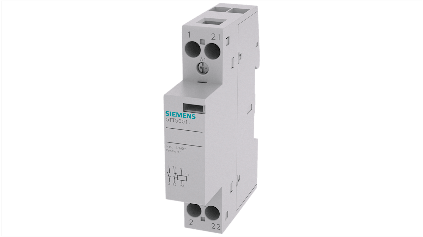 Siemens SENTRON Leistungsschütz / 24 V ac Spule, 2 -polig 1 Öffner + 1 Schließer / 20 A, Umkehrend