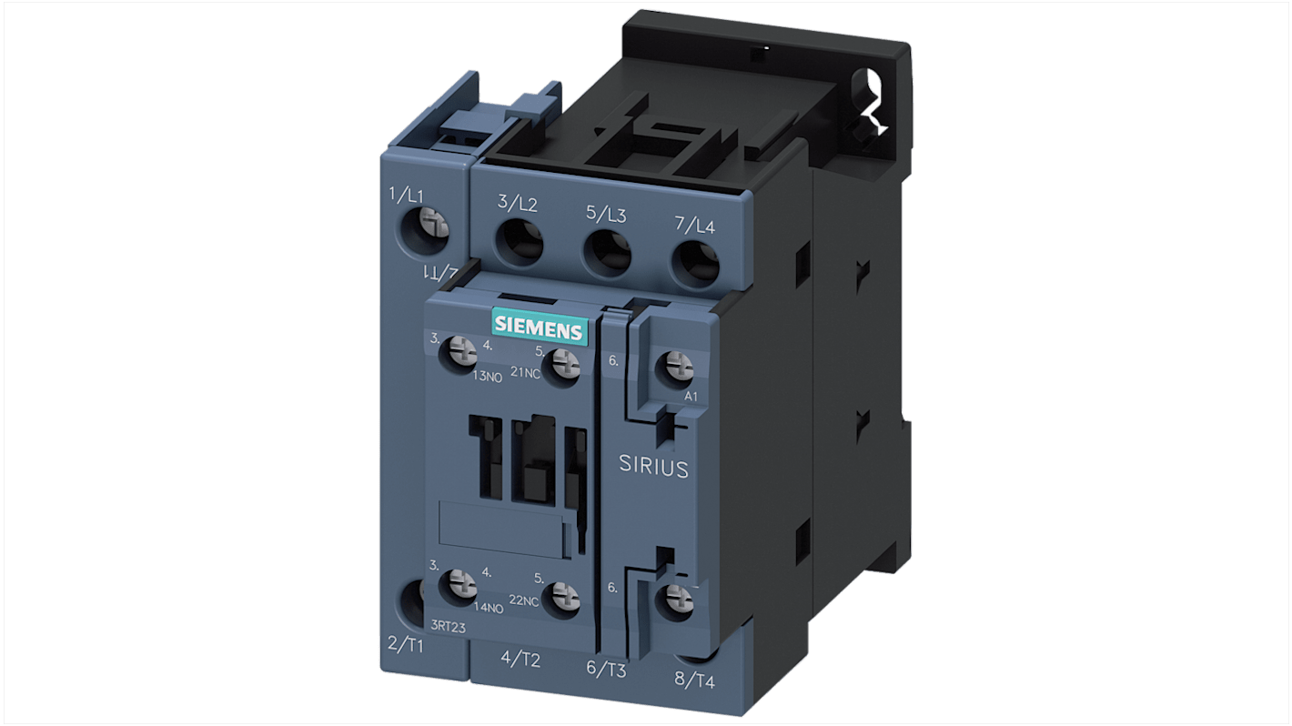 Contattore Reversibile Siemens, 4 poli, 1 NO + 1 NC