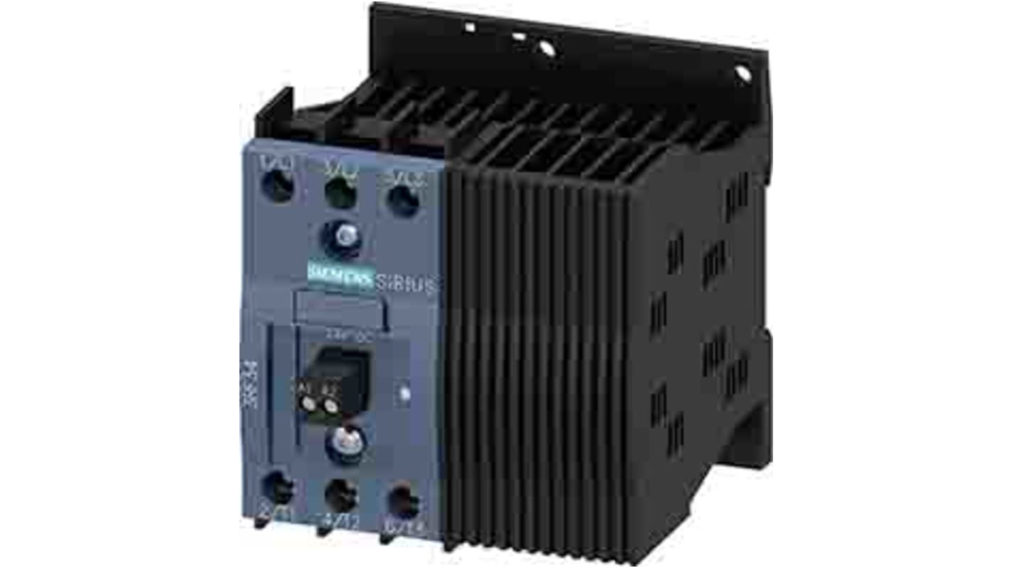 Siemens 3RF34 Series Solid State Relay, 9.2 A Load, DIN Rail Mount, 480 V Load