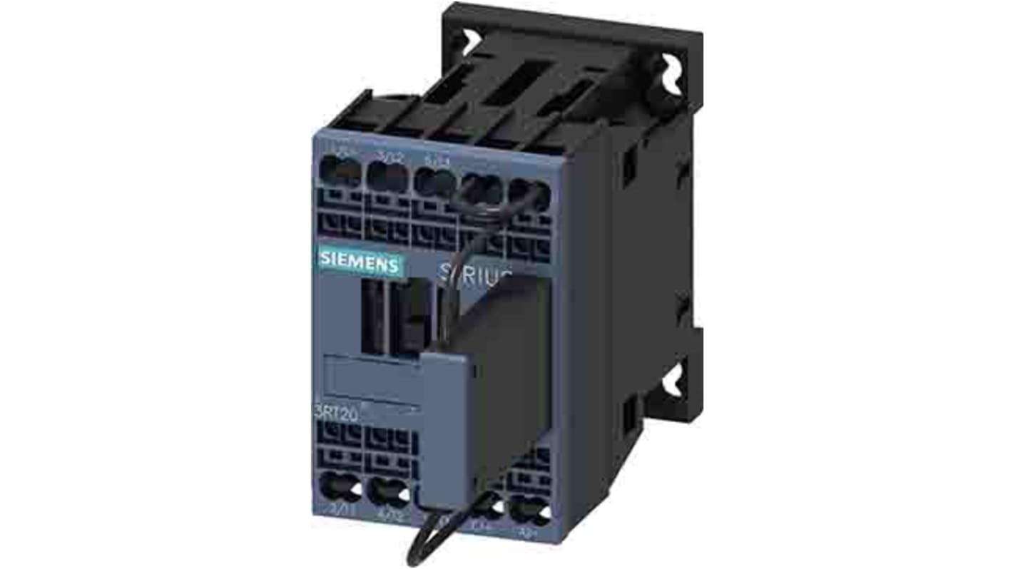 Siemens SIRIUS Leistungsschütz / 24 V dc Spule, 3 -polig 3 Schließer / 12 A