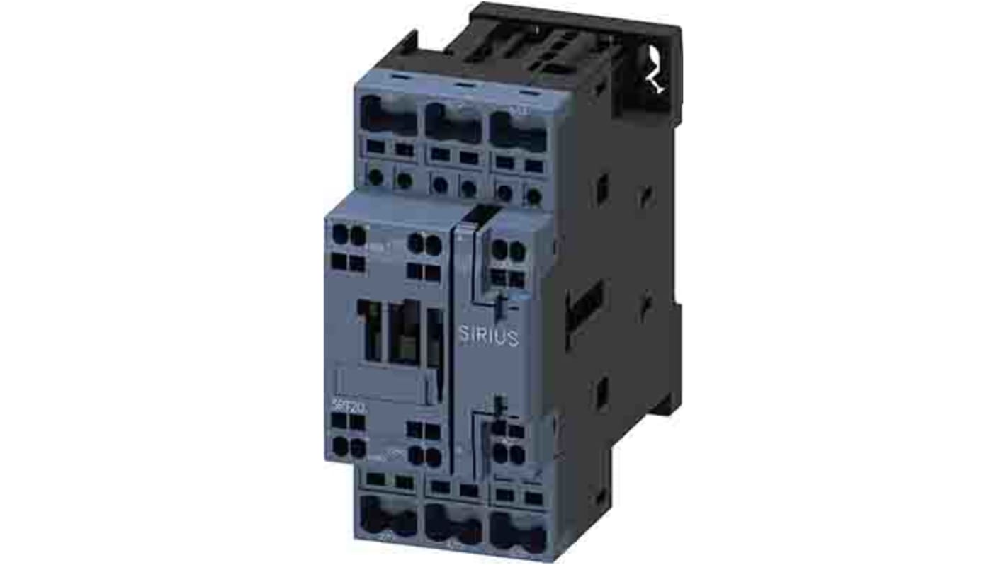 Siemens SIRIUS Contactor, 230 V ac Coil, 3-Pole, 12 A, 5.5 kW, 1NO + 1NC