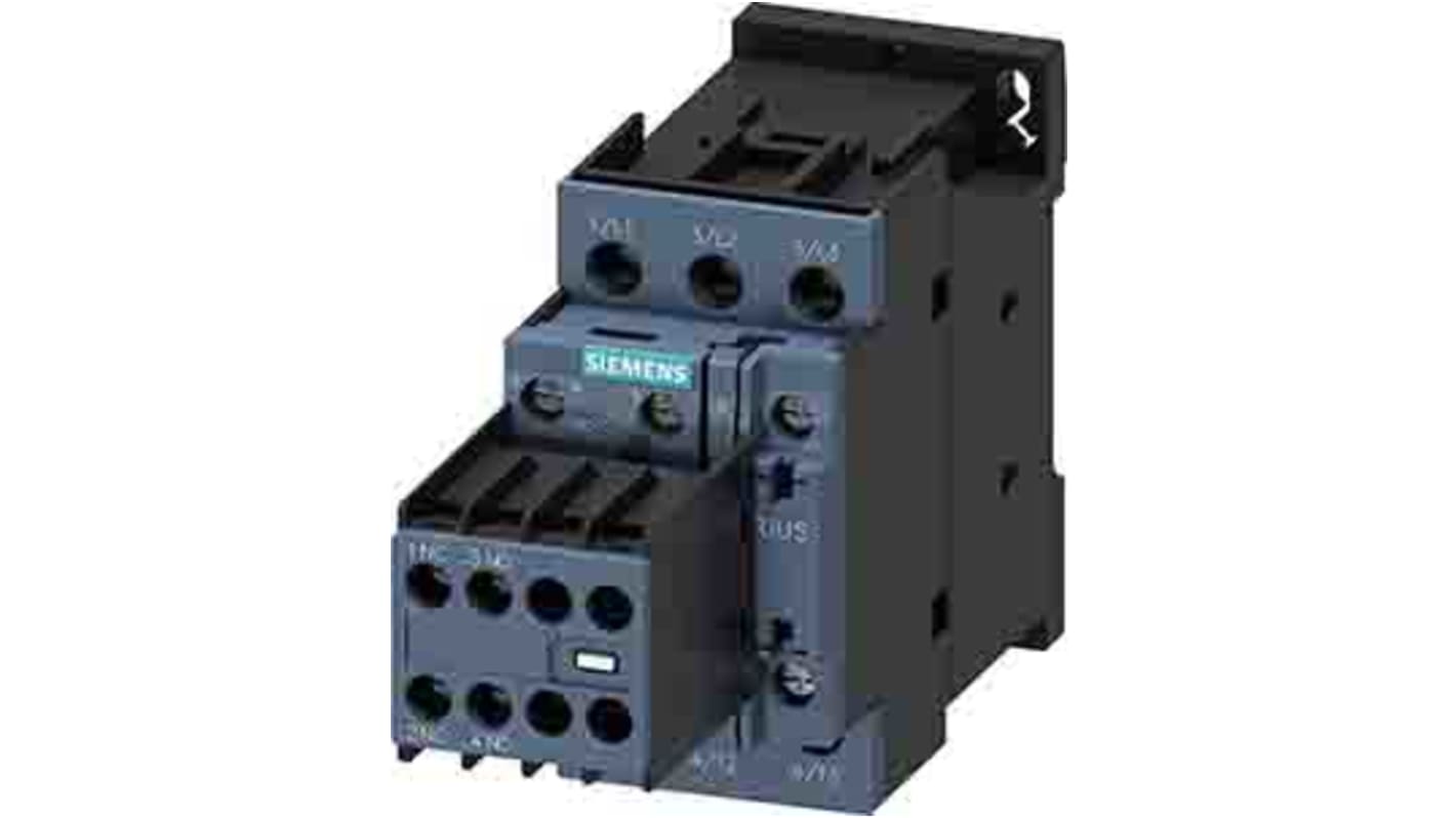 Siemens SIRIUS Contactor, 110 V ac Coil, 3-Pole, 25 A, 11 kW, 2NO + 2NC