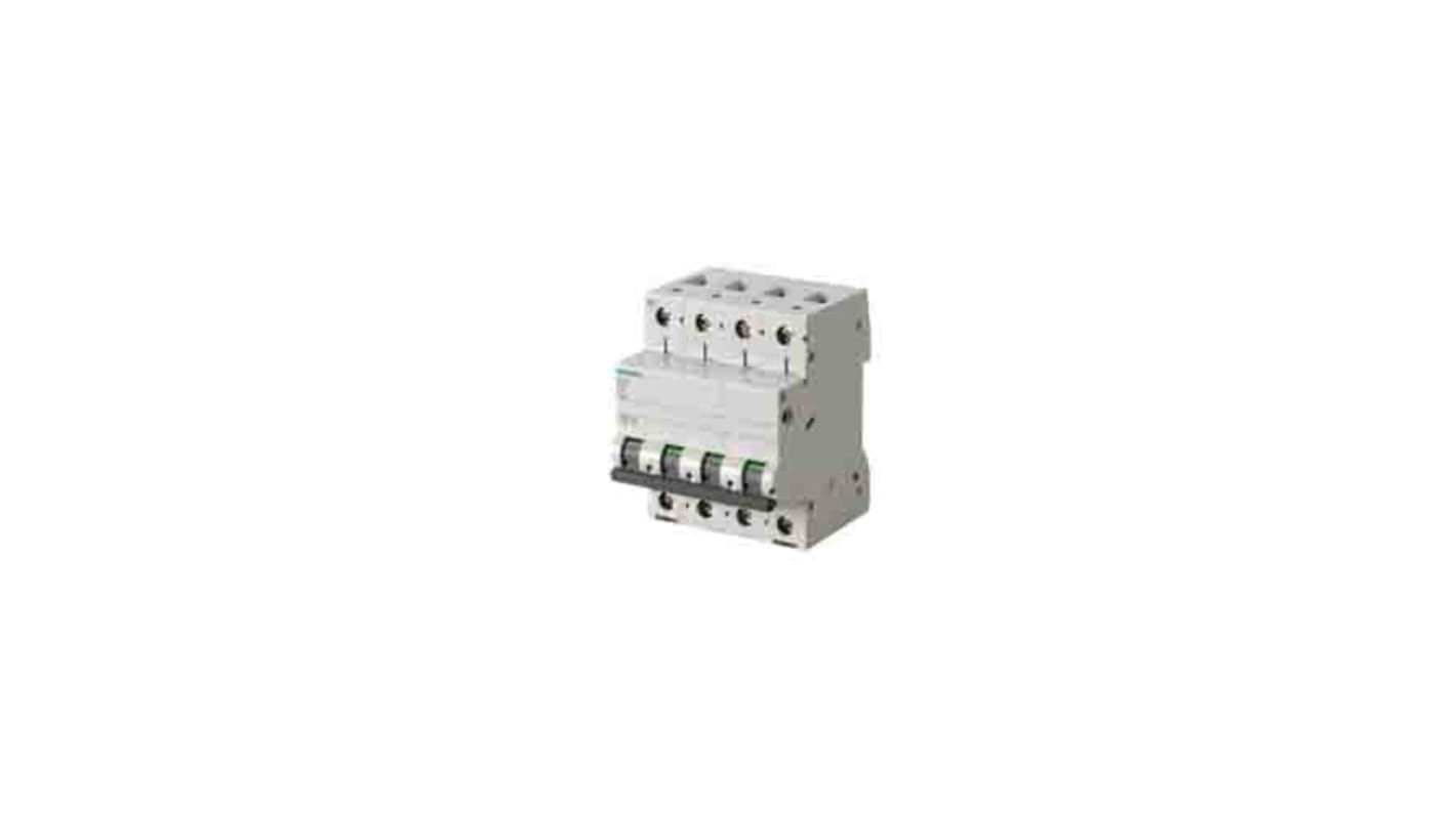 Siemens SENTRON 5SL6 MCB, 3P+N, 3A Curve C, 400V AC, 72V DC