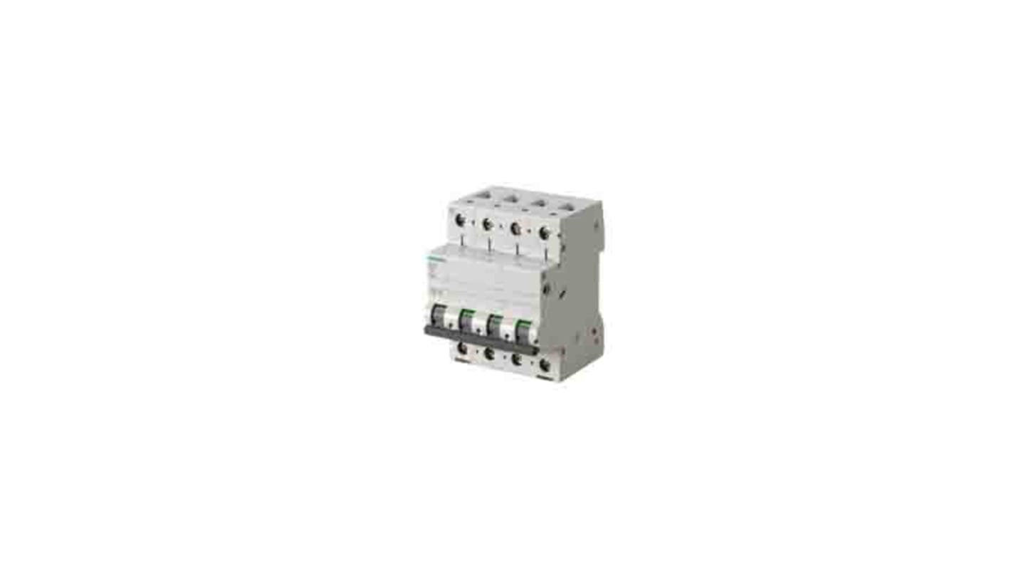 Siemens SENTRON 5SL6 MCB, 3P+N, 20A Curve C, 400V AC, 72V DC