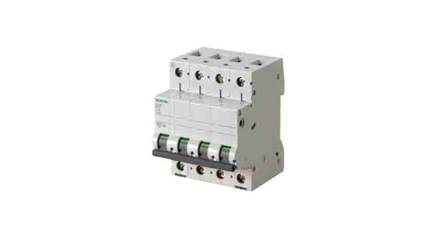 Siemens 5SL6 MCB Leitungsschutzschalter Typ C, Pol 3P+N 25A 400V SENTRON DIN-Schienen-Montage