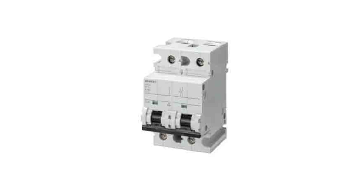 Siemens SENTRON 5SP4 MCB, 2P, 100A Curve C, 400V AC