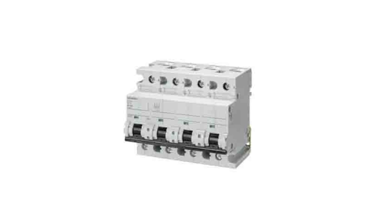 Siemens SENTRON 5SP4 MCB, 4P, 125A Curve C, 400V AC