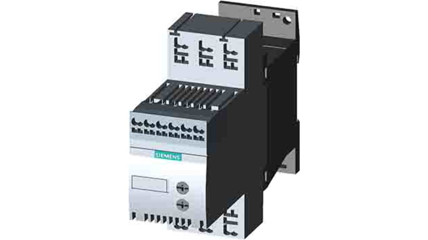 Démarreur moteur progressif, triphasé Siemens, 7,5 kW 400 V 17,6 A