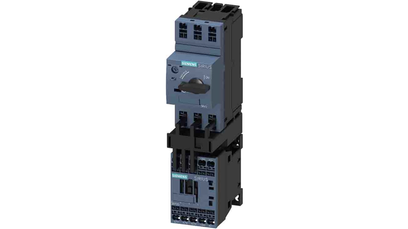 Démarreur DOL Direct, 1, 3 Siemens SIRIUS, 1,1 kW 690 V c.a. 2,7 A