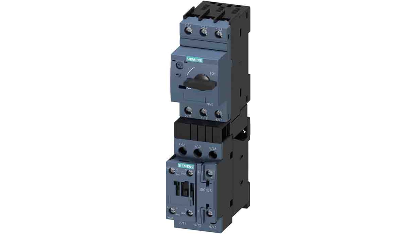 Démarreur DOL Direct, 1, 3 Siemens SIRIUS, 2,2 kW 690 V c.a. 4,9 A