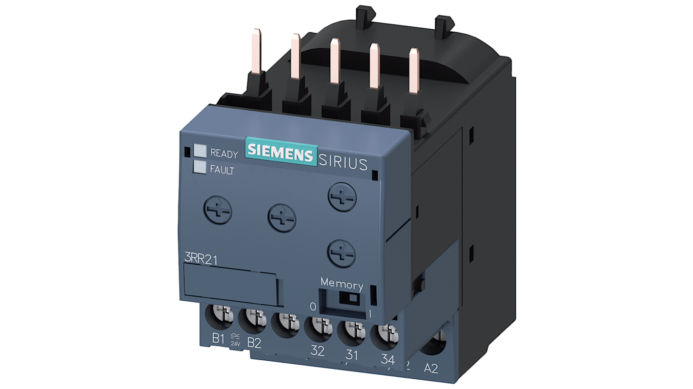 Relé de supervisión de Corriente Siemens serie 3RR2, SPDT, 2 fases