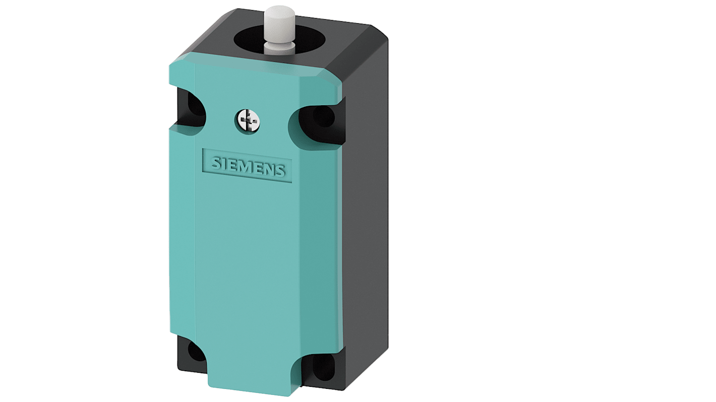 Siemens Round Plunger Limit Switch, 1NC/1NO, IP66, IP67, Metal Housing, 400V ac Max, 4A Max