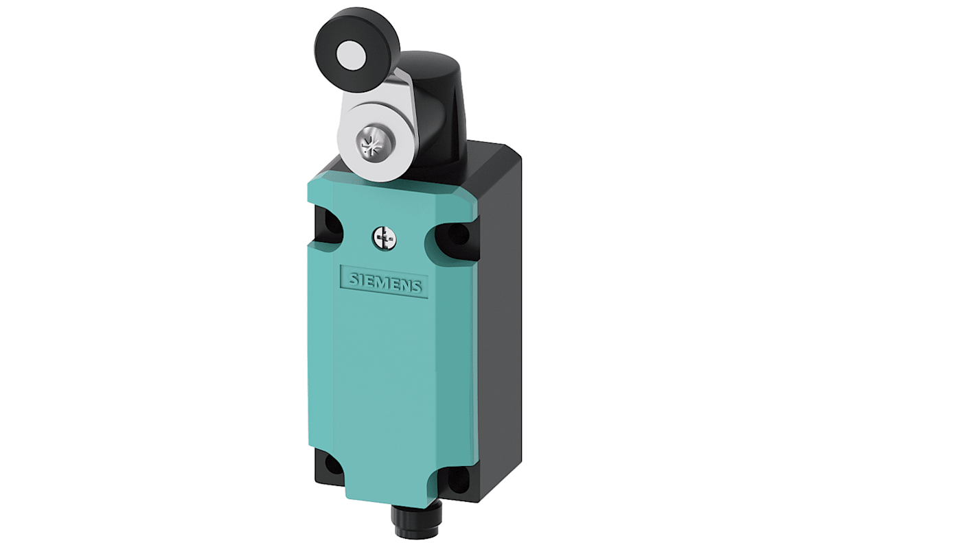 Siemens Roller Lever Limit Switch, 1NC/1NO, IP66, IP67, Metal Housing, 125V ac Max, 3A Max