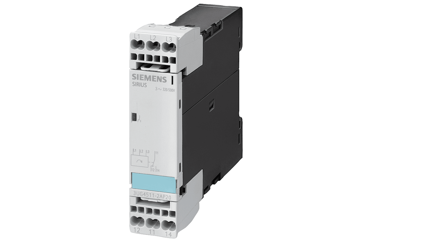 3UG45112AP20 Siemens Phase Monitoring Relay, 3 Phase, SPDT RS