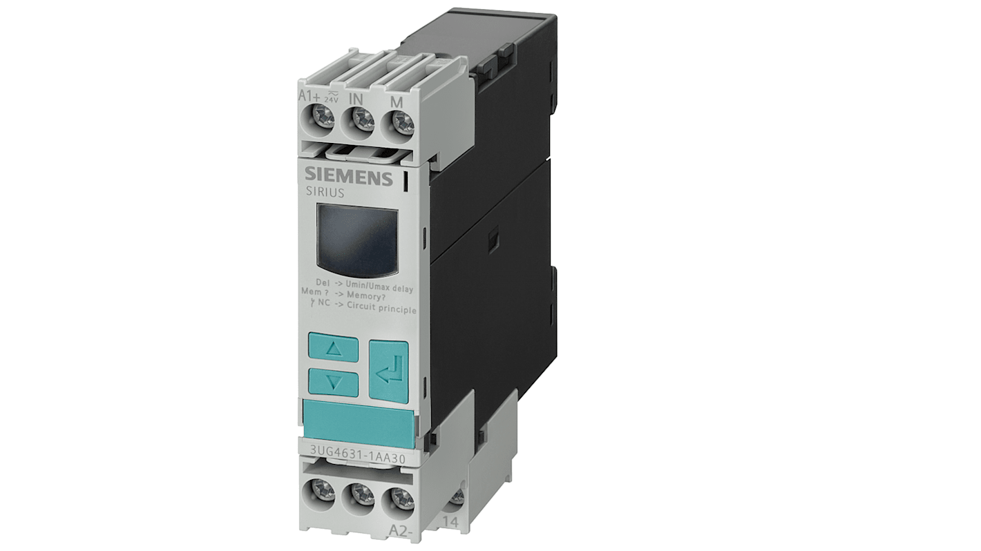3UG46311AA30 Siemens Voltage Monitoring Relay, 1 Phase, SPDT RS