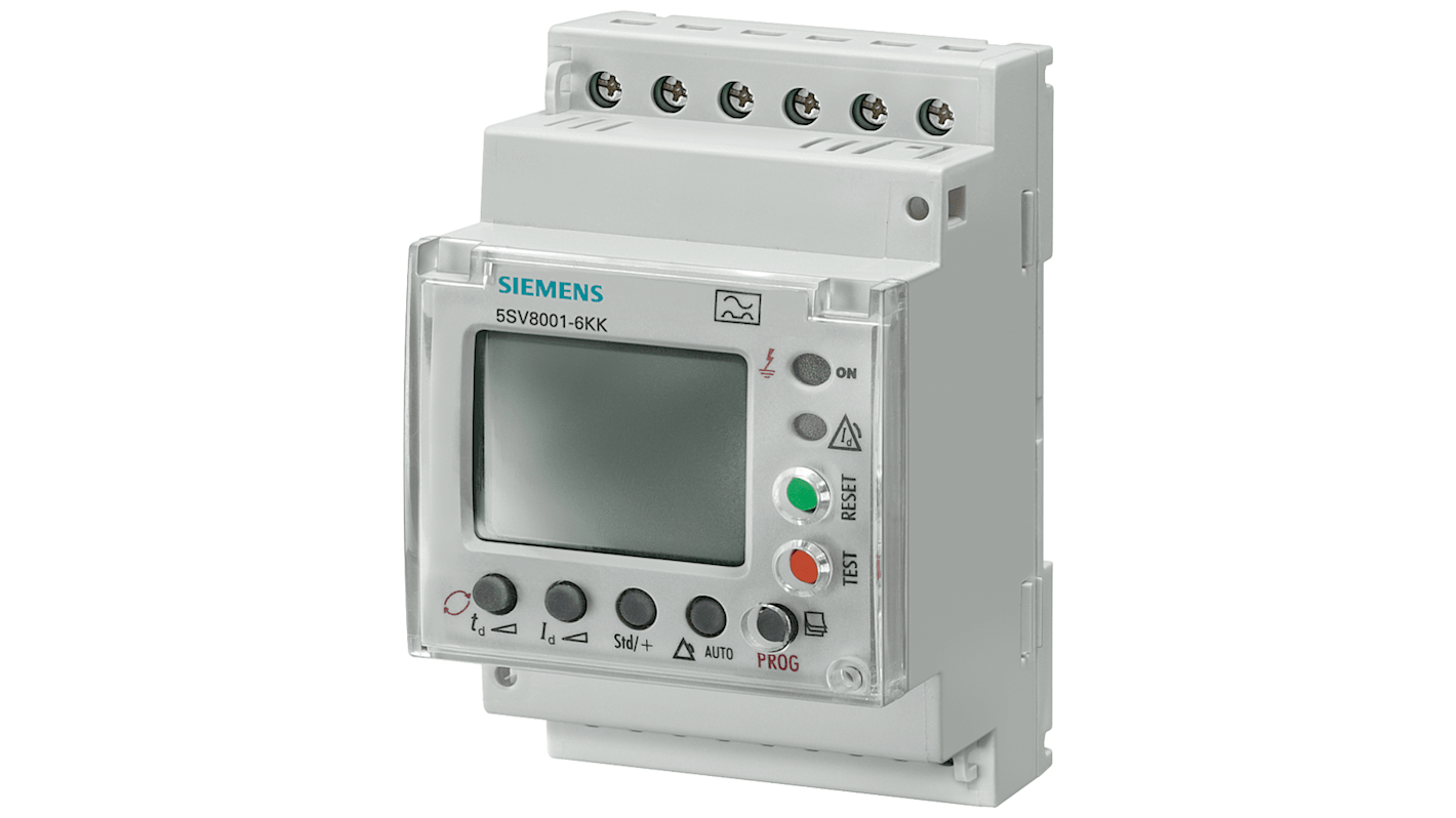 Relè di monitoraggio Corrente Siemens 5SV8200-6KK serie 5SV