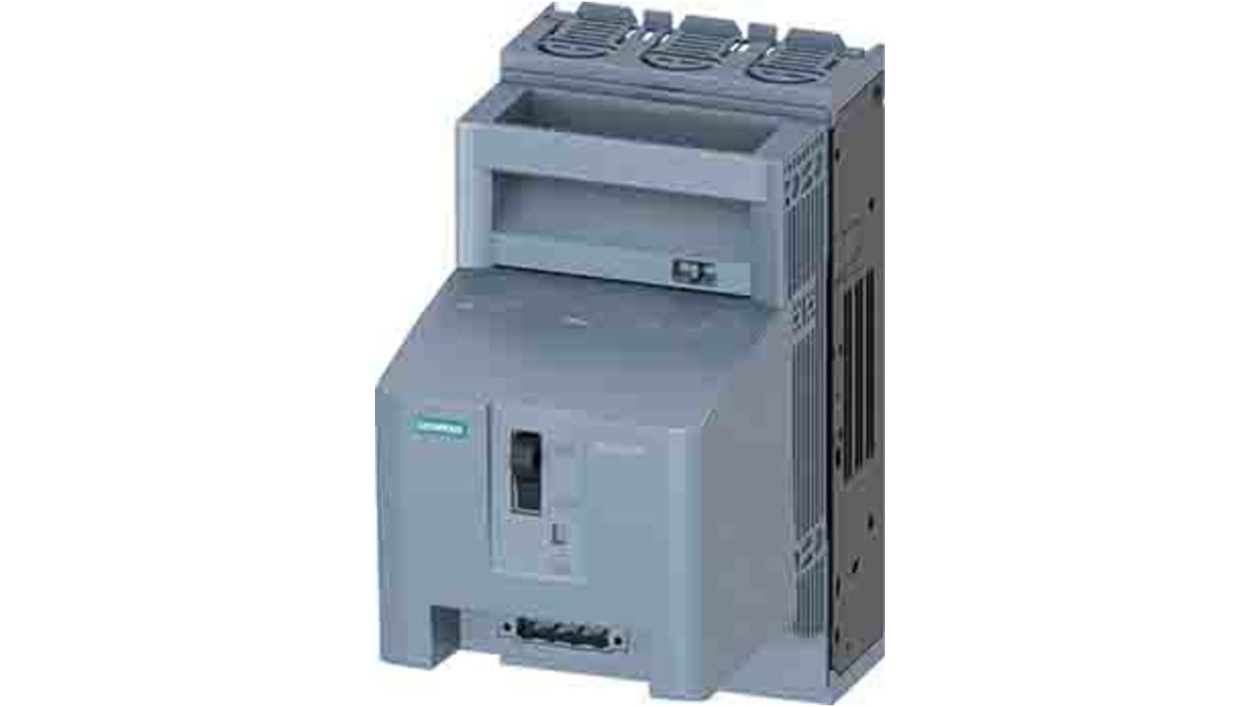 Interruptor seccionador con fusible Siemens, 160A, 3, Fusible NH000, NH00 SENTRON 3NP1