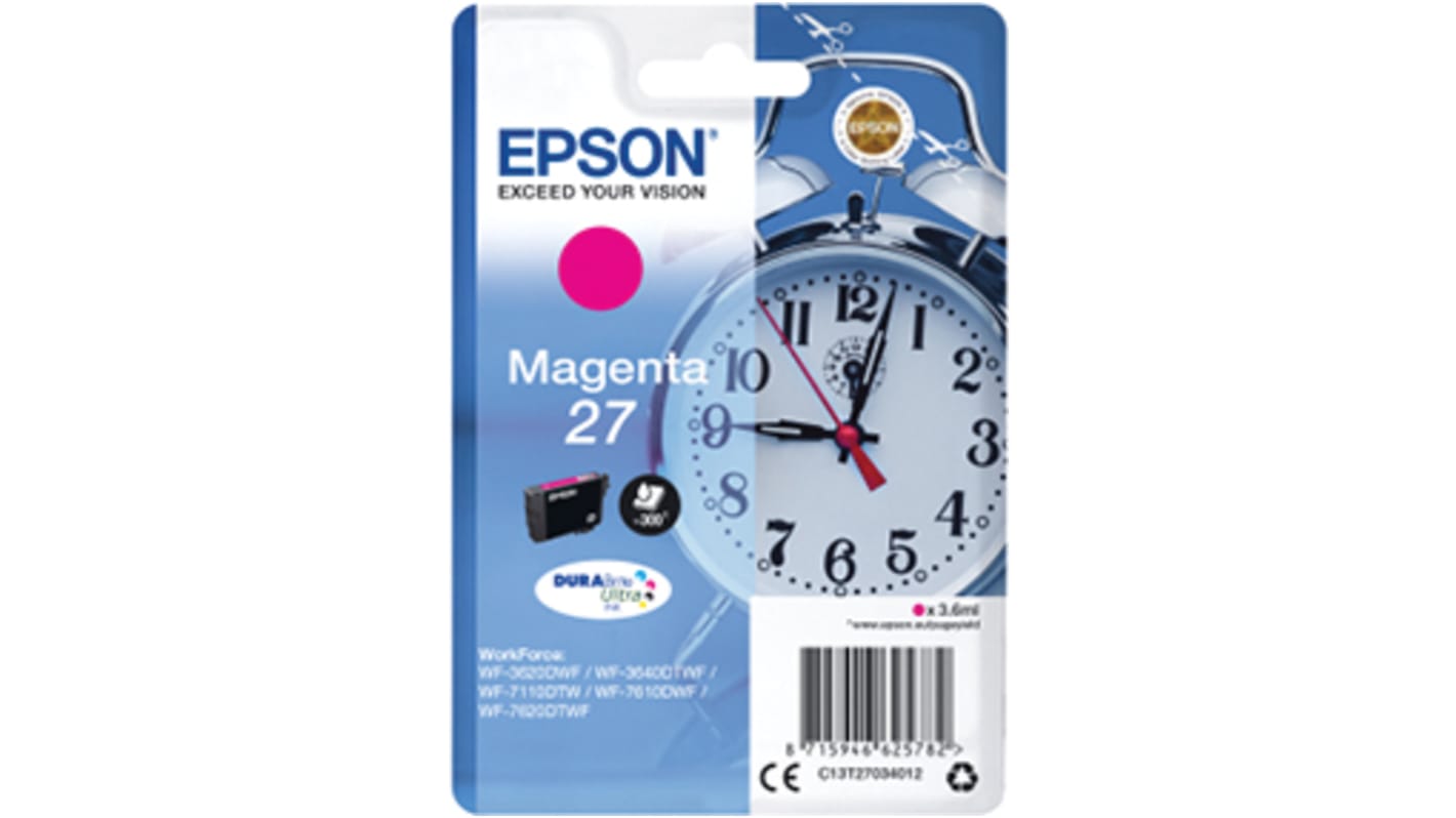 Epson C13T27034012 Druckerpatrone für Epson Patrone Magenta 1 Stk./Pack Seitenertrag 2200