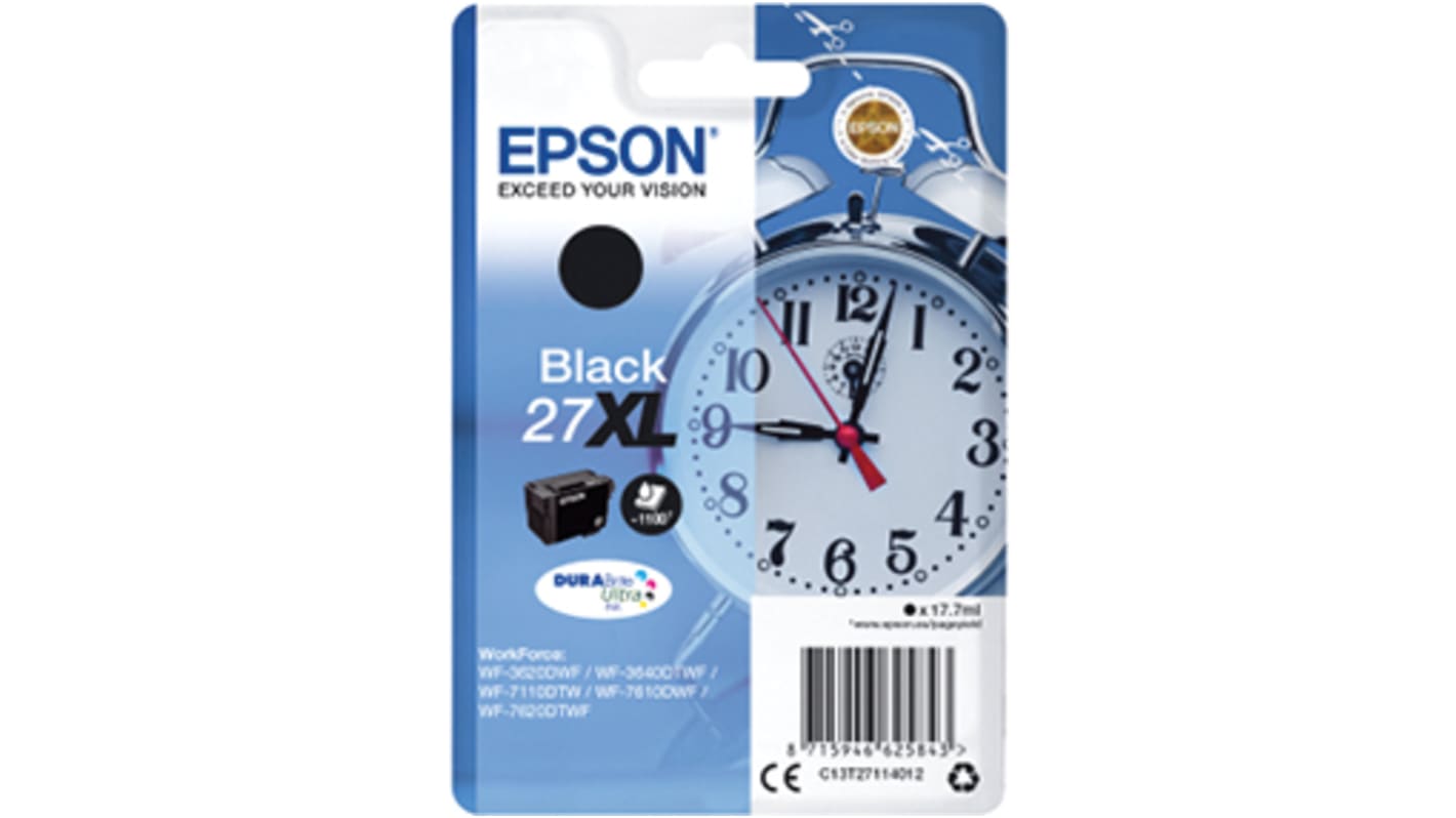 Epson Tintapatron Fekete, típus: C13T27114012