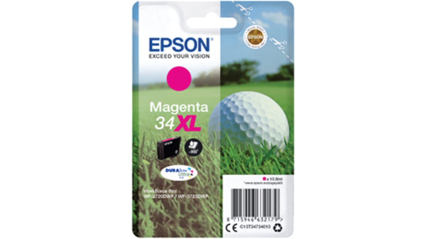 Epson C13T34734010 Druckerpatrone für Epson Patrone Magenta 1 Stk./Pack Seitenertrag 950