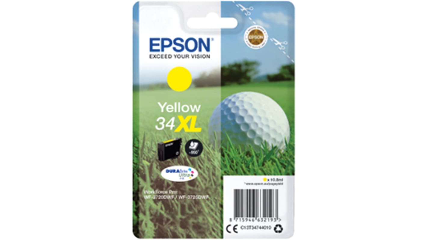 Epson C13T34744010 Yellow Ink Cartridge