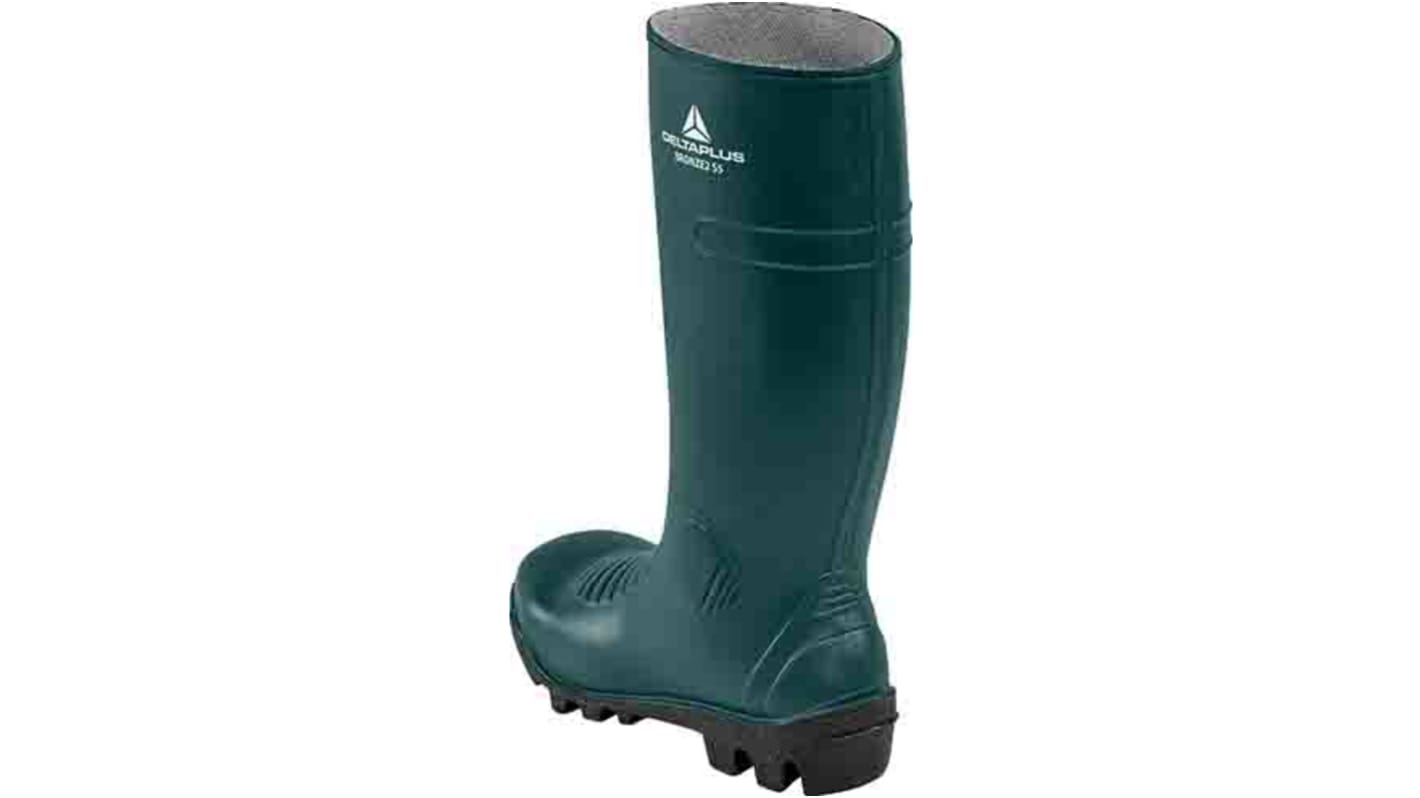 Delta Plus BRONZE2 S5 SRA Black, Green Steel Toe Capped Men's Safety Boot, UK 6, EU 39