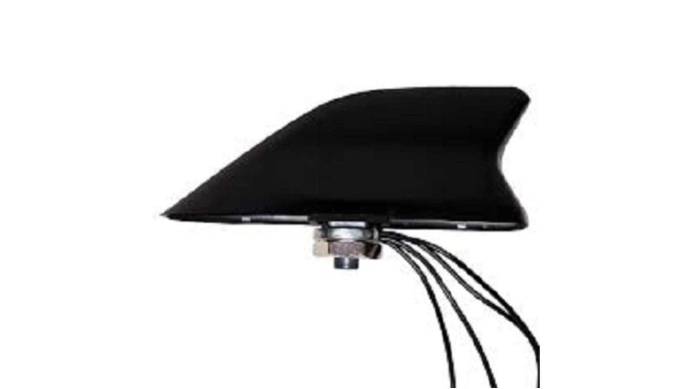 Omnidirezionale Antenna multibanda Abracon AECS1806D07ZS-3000S Parete/palo Pinna di squalo 2dB 4G (LTE), GPS, WiFi