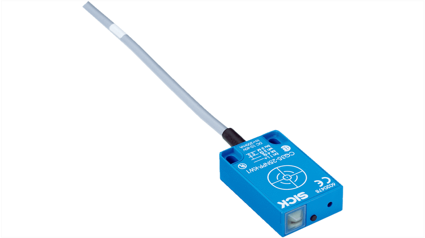 Sick CQ Series Capacitive Block-Style Proximity Sensor, 4 → 25 mm Detection, NPN Output, 10 → 30 V dc,