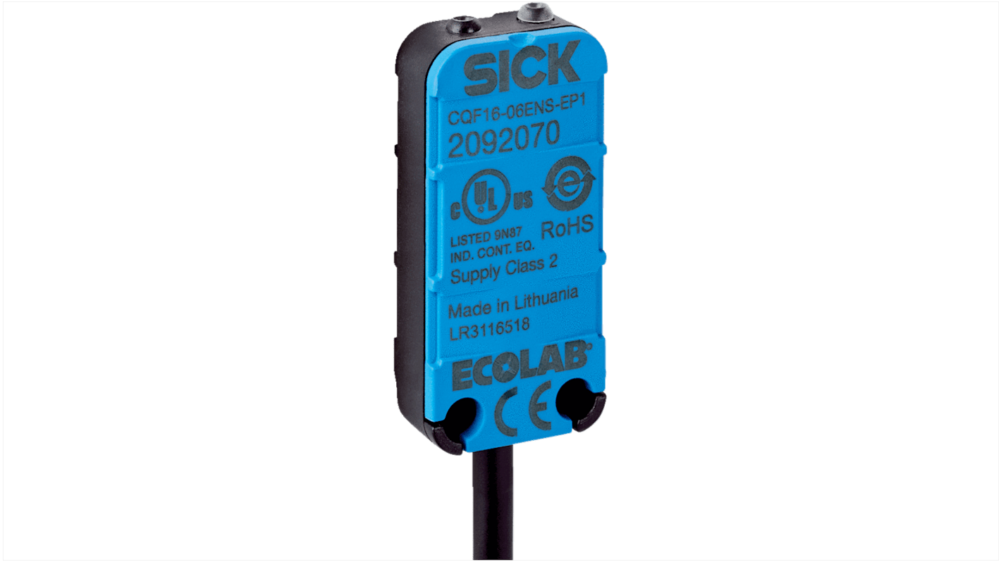 Sensor de proximidad Sick, alcance 0,5 → 6 mm, salida PNP normalmente cerrado, 10 → 30 V dc, IP67, 10Hz