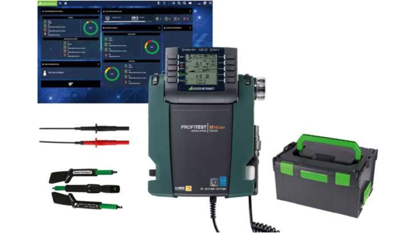 Gossen Metrawatt Starterpaket TECH+ IQ Installationstester 2-Draht, 3-Draht autom.RCD Test Ohne Auslösung 500V