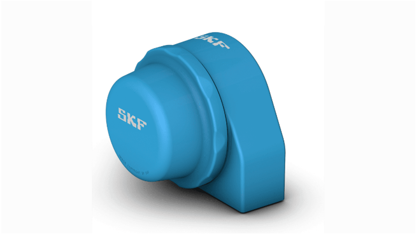 Soporte de pie con rodamiento SKF de Acero Inoxidable, Ø int. 38.1mm, dim. 117mm