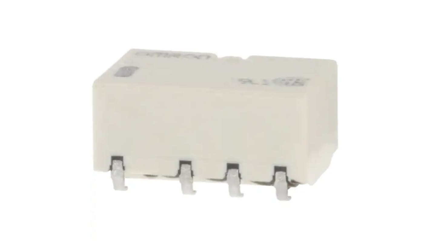 Relé de señal sin enclavamiento Omron HFD23, DPDT, 24V dc, 1 A dc, montaje en PCB