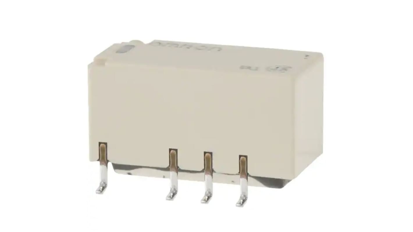 Omron Surface Mount Signal Relay, 4.5V dc Coil, 2A Switching Current, DPDT