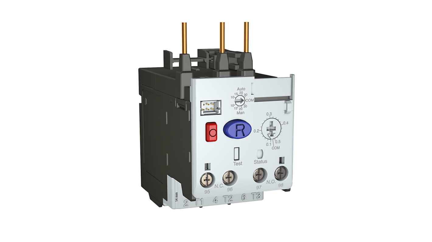 Rockwell Automation Overload Relay 1NC + 1NO, 0.2 → 1 A F.L.C, 1 A Contact Rating, 3P, Bulletin
