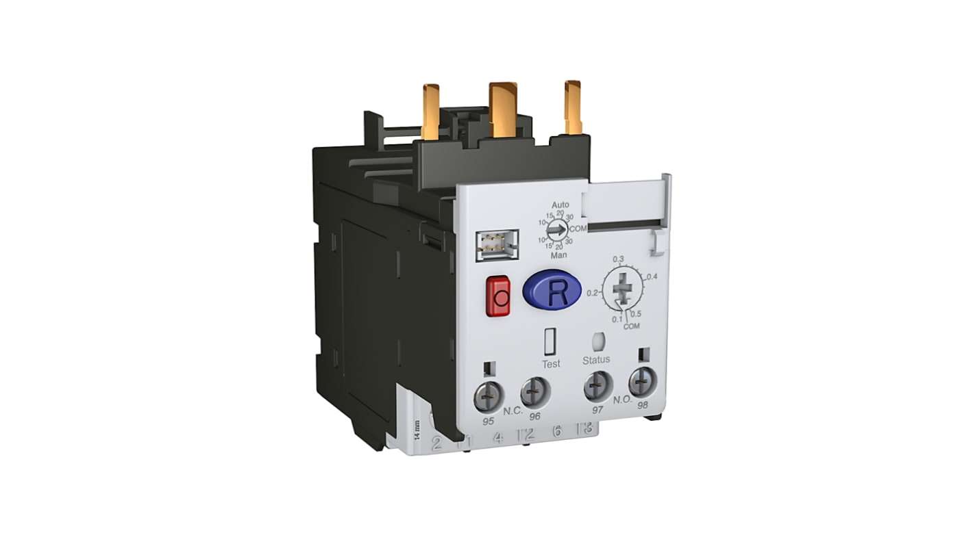 Przekaźnik przeciążeniowy Rockwell Automation 11 → 55 A 55 A 1NC + 1NO