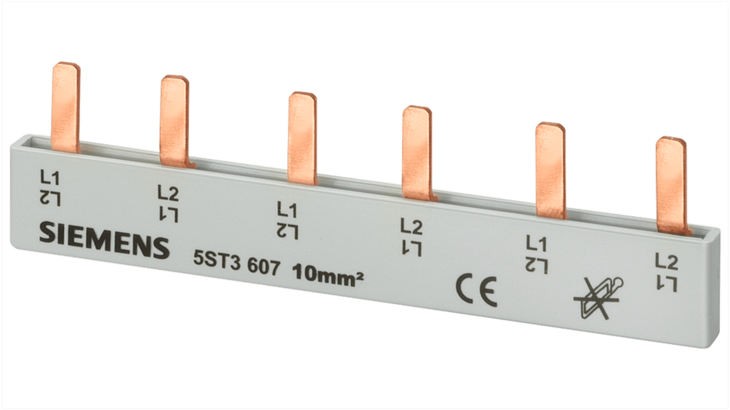 Peine de distribución, 5ST3707, 2 Fases, Cobre SENTRON