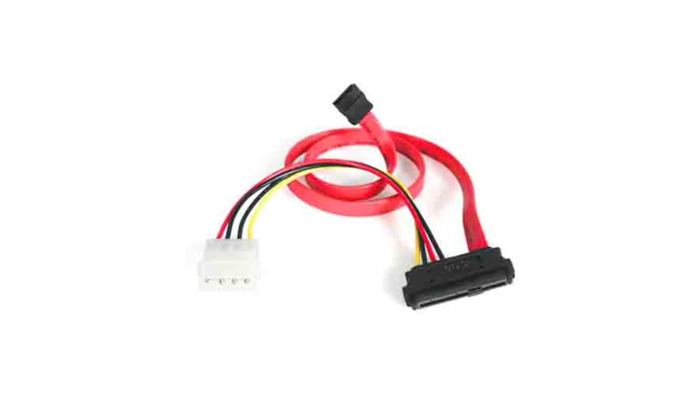 Cable SATA StarTech.com, con. A: Datos SATA Hembra de 7 vías, con. B: LP4; SFF-8482 Hembra; macho de 4;29 vías, long