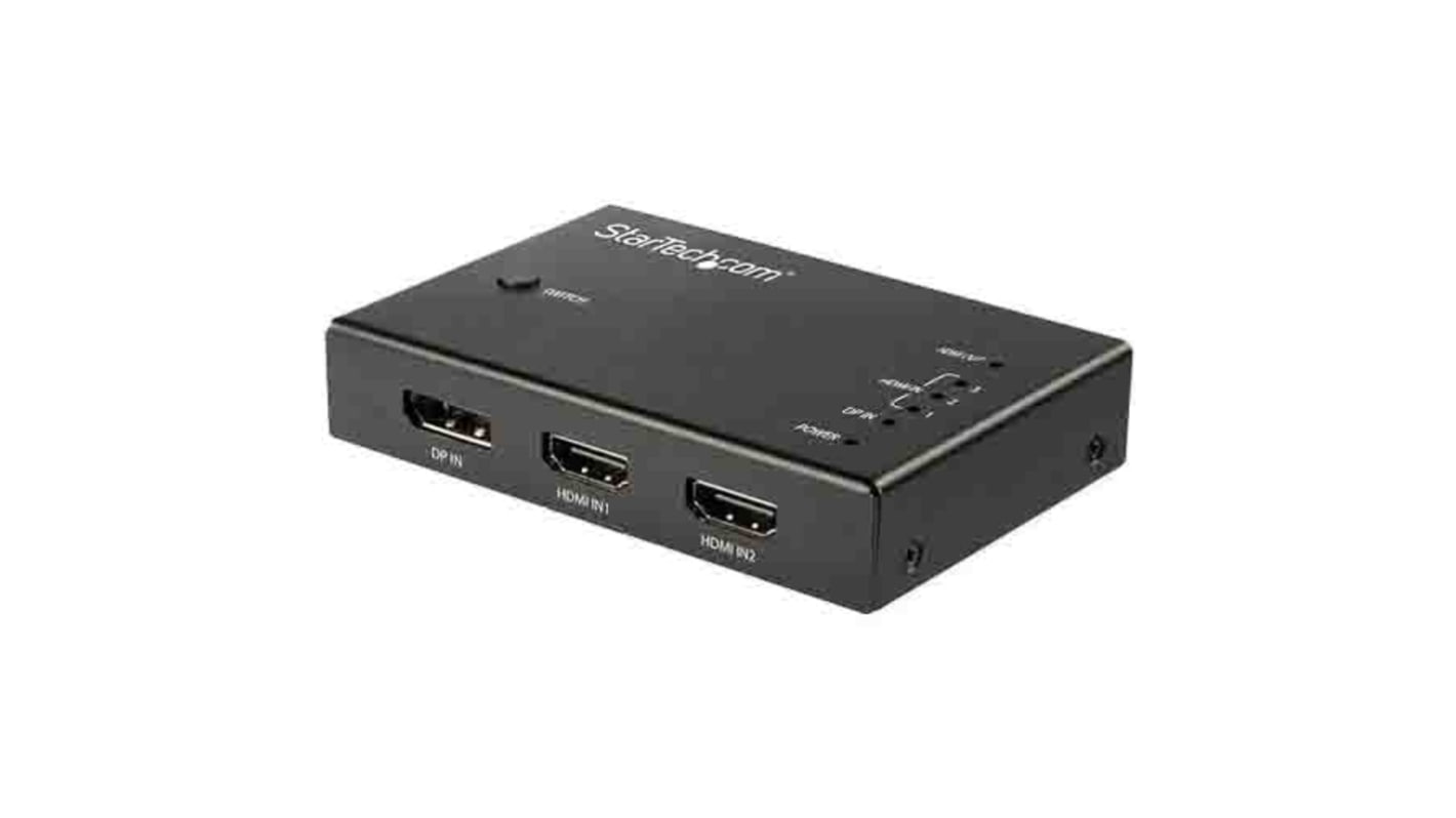 StarTech.com Videoschalter DisplayPort, HDMI 4-Port, 4096x2160 2 Videoeingänge 1 Videoausgänge