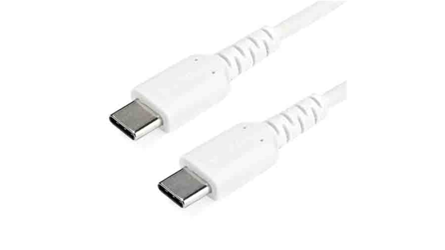 Cable USB 2.0 StarTech.com RUSB, con A. USB C Macho, con B. USB C Macho, long. 2m, color Blanco