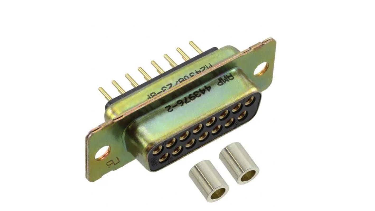 Conector D-sub Amphenol India, Serie M24308, paso 2.77mm, Recto, Montaje en Panel Mount, Hembra, con Bloqueos roscados