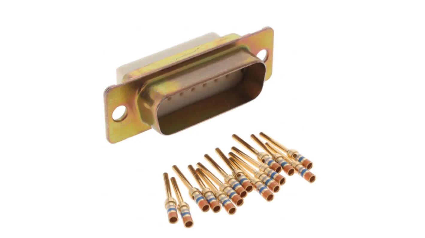 M24308/4-2F | Amphenol India M24308 15 Way Panel Mount D-sub Connector ...