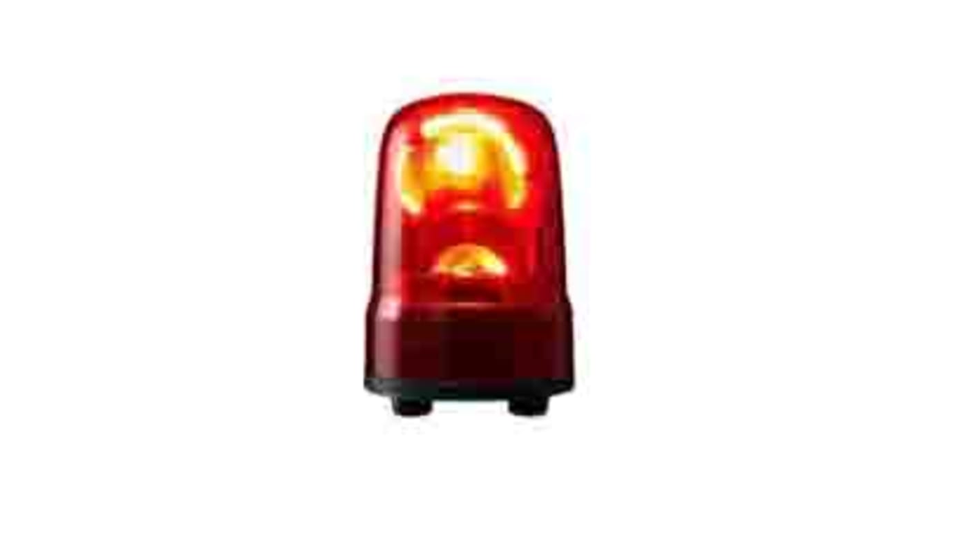 Patlite SK, LED Rundum LED-Signalleuchte Rot, 100→ 240 VAC, Ø 80mm x 121mm